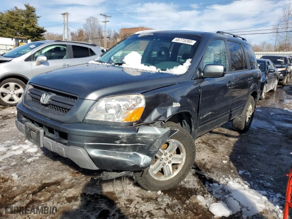2003 Honda Pilot EX with VIN 2HKYF18693H578069, listed as a Copart auction lot 45773285 with 245,662 mi miles and Salvage Title. Bid and sale history available at carsss.com. Image 1.