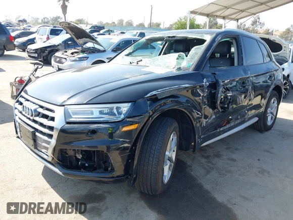 2018 Audi Q5 Premium with VIN WA1ANAFY7J2232619, listed as a IAAI auction lot 42087878 with 39,535 mi miles and . Bid and sale history available at DreamBid. Image 2.