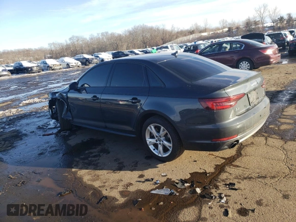 2018 Audi A4 Premium with VIN WAUDNAF43JA161339, listed as a Copart auction lot 45996685 with 92,313 mi miles and Salvage Title. Bid and sale history available at carsss.com. Image 2.