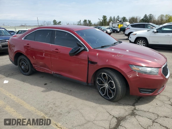 2015 Ford Taurus SHO z VIN 1FAHP2KT0FG182838, wystawiony jako Copart lot #53077535 z przebiegiem 135 857 mil mil oraz Szkoda całkowita • Salvage title. Historia ofert i sprzedaży dostępna na DreamBid. Obrazek 4.