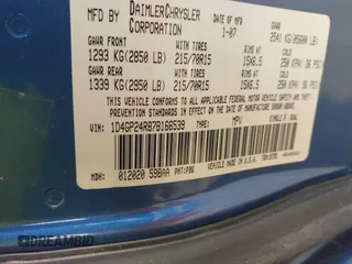2007 Dodge Grand Caravan SE with VIN 1D4GP24R87B166539, listed as a IAAI auction lot 41462544 with Not Provided miles and . Bid and sale history available at DreamBid. Image 9.