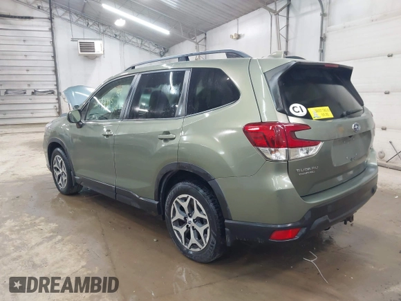 2019 Subaru Forester Premium with VIN JF2SKAEC5KH448008, listed as a IAAI auction lot 42722345 with 93,344 mi miles and . Bid and sale history available at DreamBid. Image 3.