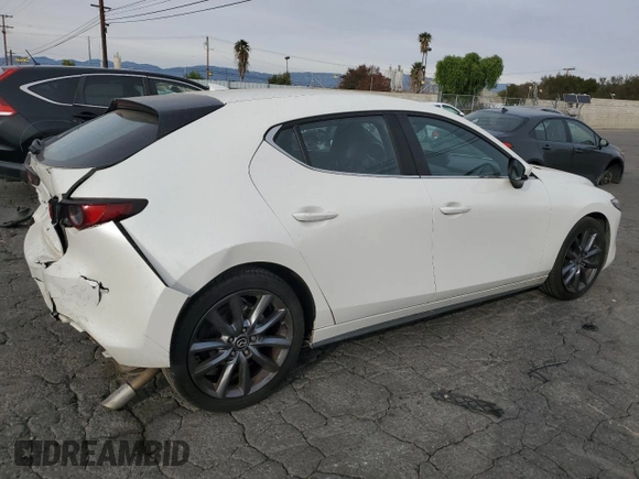 2019 Mazda Mazda3 Hatchback w/Preferred Pkg with VIN JM1BPBMM9K1141675, listed as a Copart auction lot 83871444 with 86,861 mi miles and Salvage Title. Bid and sale history available at carsss.com. Image 3.