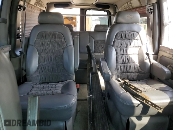 2005 Chevrolet Express Cargo Van YF7 Upfitter with VIN 1GBFG15T151189553, listed as a Copart auction lot 52125375 with 234,494 mi miles and Salvage Title. Bid and sale history available at carsss.com. Image 10.