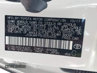 2017 Toyota Prius Plus z VIN JTDKARFP5H3054435, wystawiony jako IAAI lot #42316988 z przebiegiem 82 036 mil mil oraz . Historia ofert i sprzedaży dostępna na DreamBid. Obrazek 9.