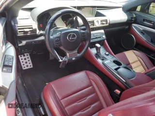 2015 Lexus RC 350 F Sport with VIN JTHHE5BC8F5002937, listed as a Copart auction lot 60566685 with 86,343 mi miles and Salvage title. Bid and sale history available at DreamBid. Image 8.