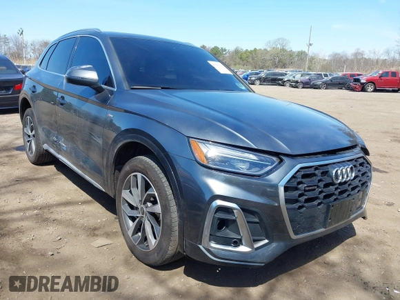 2024 Audi Q5 S line Premium z VIN WA1GAAFY8R2072137, wystawiony jako IAAI lot #41993895 z przebiegiem 28 437 mil mil oraz . Historia ofert i sprzedaży dostępna na DreamBid. Obrazek 1.