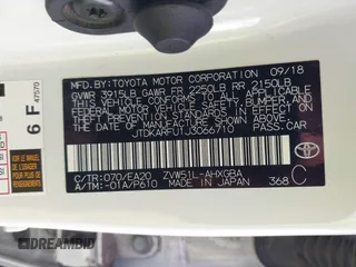 2018 Toyota Prius Two with VIN JTDKARFU1J3066710, listed as a IAAI auction lot 41636185 with 123,399 mi miles. Bid and sale history available at carsss.com. Image 9.