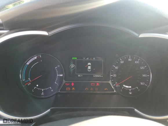 2016 Kia Optima Hybrid with VIN KNAGM4AD3G5096633, listed as a Copart auction lot 61609354 with 123,423 mi miles and Clean Title. Bid and sale history available at carsss.com. Image 9.