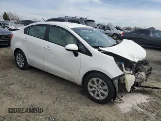 2013 Kia Rio LX with VIN KNADM4A31D6113719, listed as a Copart auction lot 44825165 with 121,443 mi miles and Salvage Title. Bid and sale history available at carsss.com. Image 4.