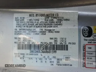 2010 Mercury Milan Hybrid with VIN 3MEDM0L36AR601599, listed as a Copart auction lot 57247965 with 163,324 mi miles and Clean title. Bid and sale history available at DreamBid. Image 12.