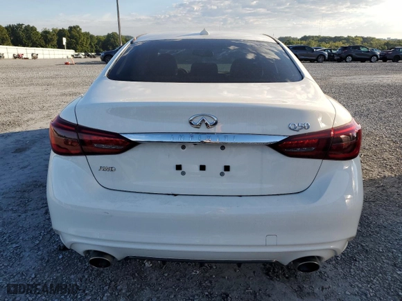 2021 Infiniti Q50 3.0t PURE with VIN JN1EV7AR2MM750157, listed as a Copart auction lot 67636584 with NaN miles and Salvage Title. Bid and sale history available at carsss.com. Image 6.