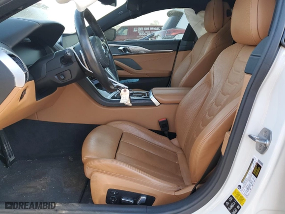 2020 BMW 8 Series 840i with VIN WBAGV4C02LCD46816, listed as a Copart auction lot 40203364 with 0 mi miles. Bid and sale history available at carsss.com. Image 7.