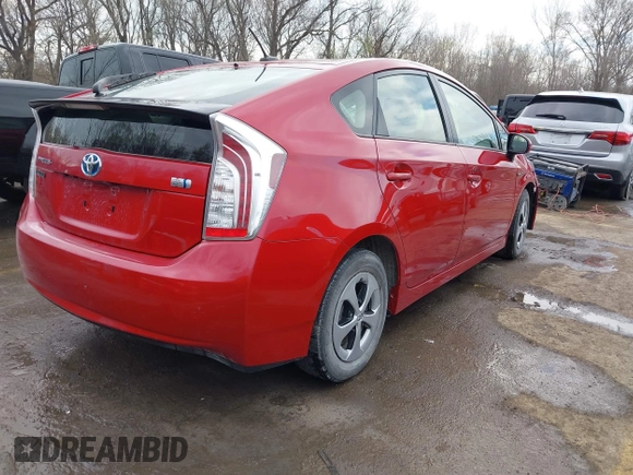 2014 Toyota Prius Four with VIN JTDKN3DU7E1833935, listed as a IAAI auction lot 41840017 with 84,111 mi miles. Bid and sale history available at carsss.com. Image 4.