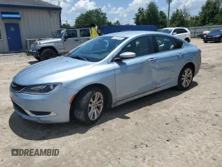 2015 Chrysler 200 Limited with VIN 1C3CCCABXFN677692, listed as a Copart auction lot 64976185 with 80,299 mi miles and Salvage title. Bid and sale history available at DreamBid. Image 1.