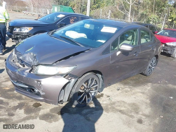 2014 Honda Civic Sedan EX-L with VIN 2HGFB2F9XEH545620, listed as a IAAI auction lot 41654871 with 126,535 mi miles. Bid and sale history available at carsss.com. Image 19.