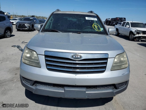 2009 Kia Borrego LX with VIN KNDJJ741595032228, listed as a Copart auction lot 49627355 with 233,654 mi miles and Salvage Title. Bid and sale history available at carsss.com. Image 5.