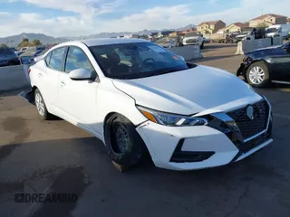 2022 Nissan Sentra S with VIN 3N1AB8BV3NY258907, listed as a IAAI auction lot 41533844 with 25,819 mi miles. Bid and sale history available at carsss.com. Image 1.