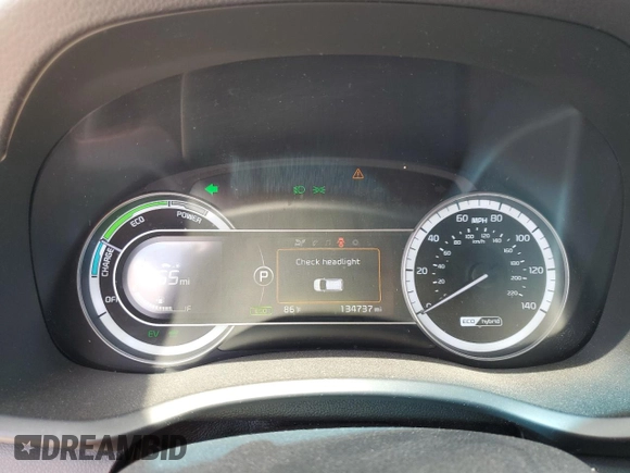 2018 Kia Niro EX with VIN KNDCC3LC2J5135612, listed as a Copart auction lot 50772525 with 134,737 mi miles and Salvage Title. Bid and sale history available at carsss.com. Image 9.
