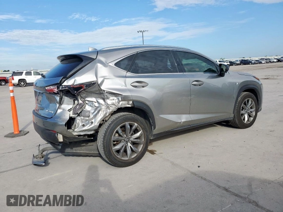 2017 Lexus NX 200t with VIN JTJYARBZ5H2078545, listed as a Copart auction lot 61661435 with 65,404 mi miles and Salvage title. Bid and sale history available at DreamBid. Image 3.
