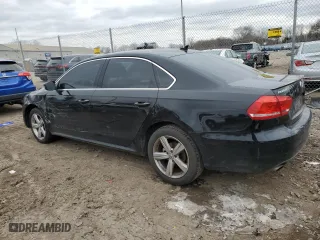 2013 Volkswagen Passat SE with VIN 1VWBP7A33DC092342, listed as a Copart auction lot 45285785 with 0 mi miles and Salvage Title. Bid and sale history available at carsss.com. Image 2.