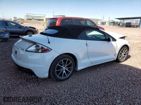 2012 Mitsubishi Eclipse GT with VIN 4A37L3ET5CE002857, listed as a Copart auction lot 48827535 with 97,772 mi miles and Salvage Title. Bid and sale history available at carsss.com. Image 3.