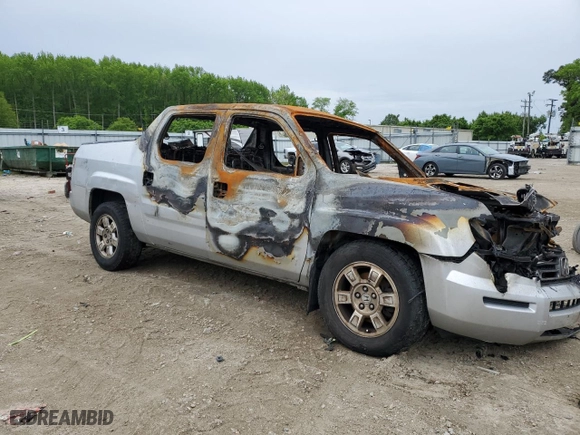2008 Honda Ridgeline RTS with VIN 2HJYK16428H515968, listed as a Copart auction lot 57155164 with 0 mi miles and Non Repairable. Bid and sale history available at carsss.com. Image 4.