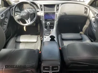 2018 Infiniti Q50 Luxe with VIN JN1EV7AR9JM436131, listed as a Copart auction lot 61730475 with 121,452 mi miles and Salvage title. Bid and sale history available at DreamBid. Image 8.