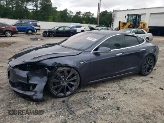 2020 Tesla Model S Long Range with VIN 5YJSA1E24LF360335, listed as a Copart auction lot 57947265 with 50,672 mi miles and Clean title. Bid and sale history available at DreamBid. Image 1.