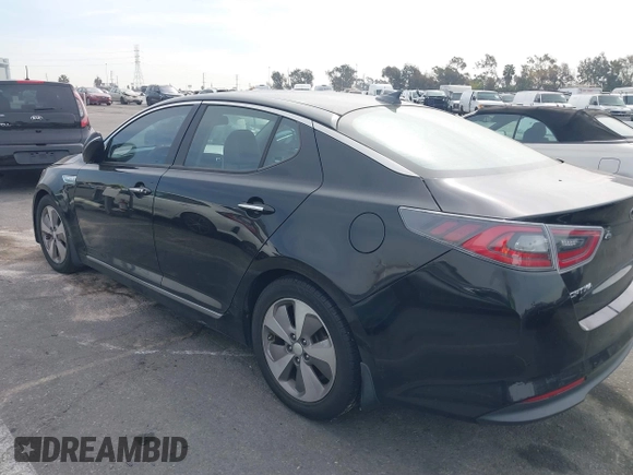 2015 Kia Optima Hybrid EX with VIN KNAGN4ADXF5080070, listed as a IAAI auction lot 41666446 with 119,845 mi miles. Bid and sale history available at carsss.com. Image 13.