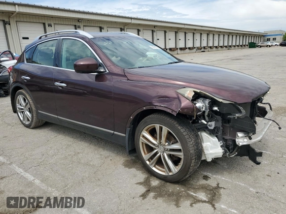 2012 Infiniti EX Journey with VIN JN1AJ0HR1CM451720, listed as a Copart auction lot 55737725 with 128,433 mi miles and Salvage title. Bid and sale history available at DreamBid. Image 4.