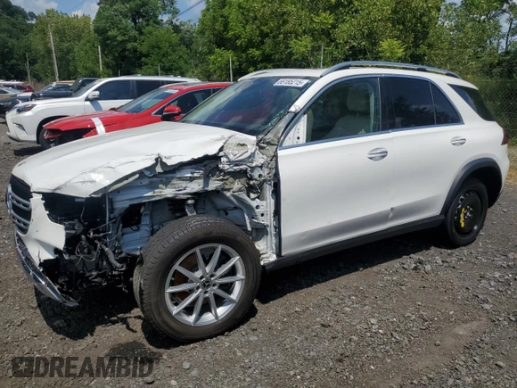 2024 Mercedes-Benz GLE 350 with VIN 4JGFB4FB9RB035122, listed as a Copart auction lot 66185215 with 32,158 mi miles and Salvage title. Bid and sale history available at DreamBid. Image 1.