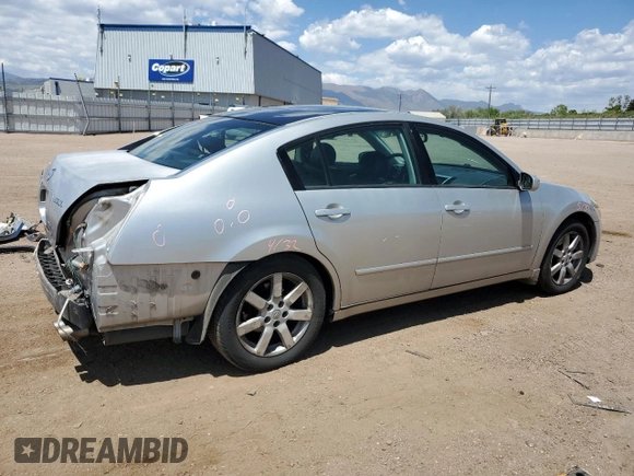 2006 Nissan Maxima SE with VIN 1N4BA41E96C835762, listed as a Copart auction lot 58251175 with 169,378 mi miles and Salvage title. Bid and sale history available at DreamBid. Image 3.