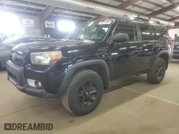 2010 Toyota 4Runner Trail with VIN JTEBU5JR9A5011263, listed as a Copart auction lot 54561095 with 197,541 mi miles and Clean Title. Bid and sale history available at DreamBid. Image 1.