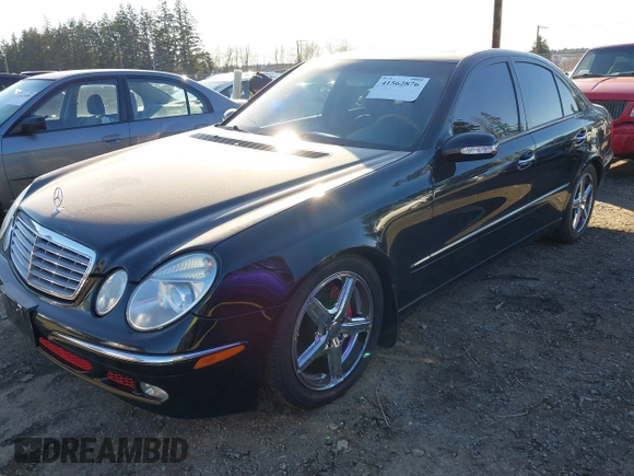 2003 Mercedes-Benz E 500 with VIN WDBUF70J53A095301, listed as a IAAI auction lot 41562876 with 184,517 mi miles and . Bid and sale history available at DreamBid. Image 6.