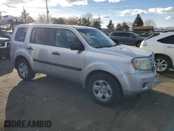 2010 Honda Pilot LX with VIN 5FNYF3H20AB003105, listed as a Copart auction lot 84690314 with 171,540 mi miles and Salvage title. Bid and sale history available at DreamBid. Image 4.