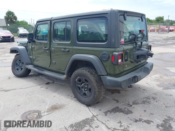 2021 Jeep Wrangler Unlimited Sport S с VIN 1C4HJXDNXMW553207, выставлен на аукционе IAAI как лот 42791218 с пробегом 69 770 миль миль и . История ставок и продаж доступна на DreamBid. Изображение 3.