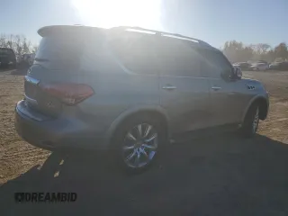 2013 Infiniti QX56 with VIN JN8AZ2NE5D9060498, listed as a Copart auction lot 79746904 with 134,387 mi miles and Salvage Title. Bid and sale history available at carsss.com. Image 3.