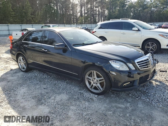 2011 Mercedes-Benz E 550 Luxury with VIN WDDHF7CB6BA416810, listed as a Copart auction lot 44770485 with 176,055 mi miles and Salvage Title. Bid and sale history available at DreamBid. Image 4.
