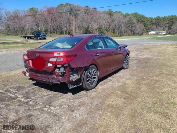 2019 Subaru Legacy Premium with VIN 4S3BNAF6XK3015022, listed as a Copart auction lot 49858695 with 119317 miles and Clean Title. Bid and sale history available at carsss.com. Image 4.