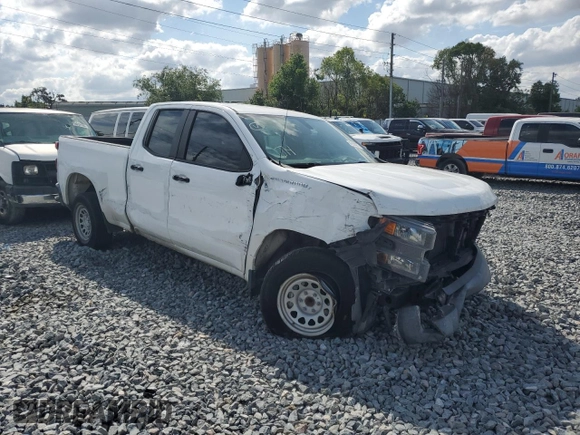2020 Chevrolet Silverado 1500 Work Truck with VIN 1GCRWAEH3LZ222753, listed as a Copart auction lot 42963975 with 92,280 mi miles and Non Repairable. Bid and sale history available at DreamBid. Image 4.