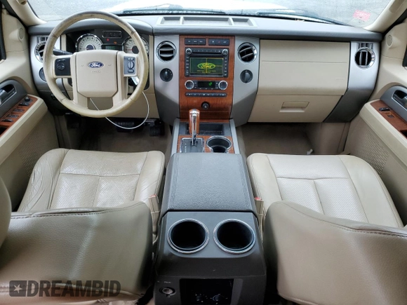 2010 Ford Expedition Max Eddie Bauer with VIN 1FMJK1J57AEB67972, listed as a Copart auction lot 55554225 with 227,518 mi miles and Salvage Title. Bid and sale history available at DreamBid. Image 8.