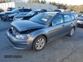 2017 Volkswagen Golf SportWagen S with VIN 3VW017AU6HM511760, listed as a Copart auction lot 88000015 with 153,035 mi miles and Salvage Title. Bid and sale history available at carsss.com. Image 1.