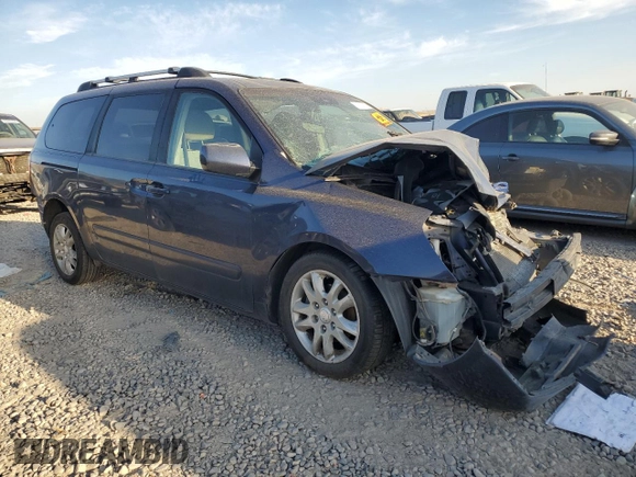 2007 Kia Sedona EX with VIN KNDMB233376170289, listed as a Copart auction lot 63523414 with 0 mi miles and Salvage Title. Bid and sale history available at carsss.com. Image 4.