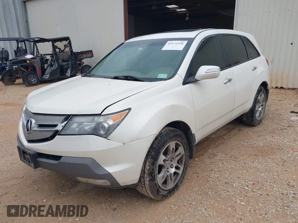 2007 Acura MDX with VIN 2HNYD282X7H512437, listed as a IAAI auction lot 42172436 with 445,273 mi miles. Bid and sale history available at carsss.com. Image 2.