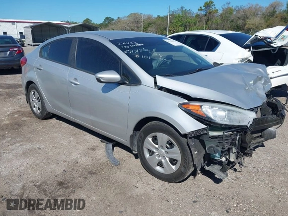 2016 Kia Forte LX with VIN KNAFK4A67G5508216, listed as a IAAI auction lot 41734076 with 107,584 mi miles. Bid and sale history available at carsss.com. Image 1.