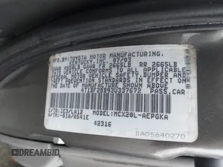 2003 Toyota Avalon XL with VIN 4T1BF28B93U337672, listed as a IAAI auction lot 41626441 with 240,787 mi miles and . Bid and sale history available at carsss.com. Image 9.