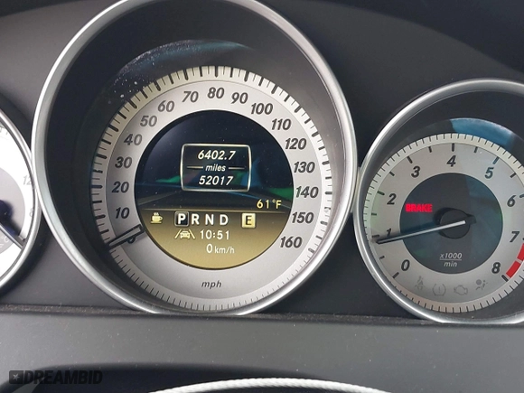 2012 Mercedes-Benz C-Class C 250 with VIN WDDGJ4HB1CF796936, listed as a IAAI auction lot 41466753 with 52,017 mi miles. Bid and sale history available at carsss.com. Image 7.