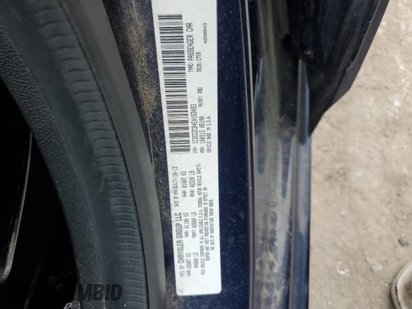 2014 Dodge Avenger SXT with VIN 1C3CDZCB4EN163493, listed as a Copart auction lot 82009014 with 103,428 mi miles and Salvage title. Bid and sale history available at DreamBid. Image 14.