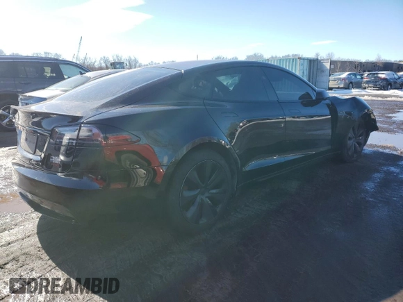 2023 Tesla Model S Plaid с VIN 5YJSA1E69PF515714, выставлен на аукционе Copart как лот 45212665 с пробегом Не указан миль и Списание • Salvage title. История ставок и продаж доступна на DreamBid. Изображение 3.